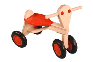 Loopfiets (berkenhout) Oranje