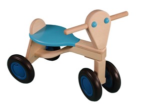 Loopfiets (berkenhout) Lichtblauw