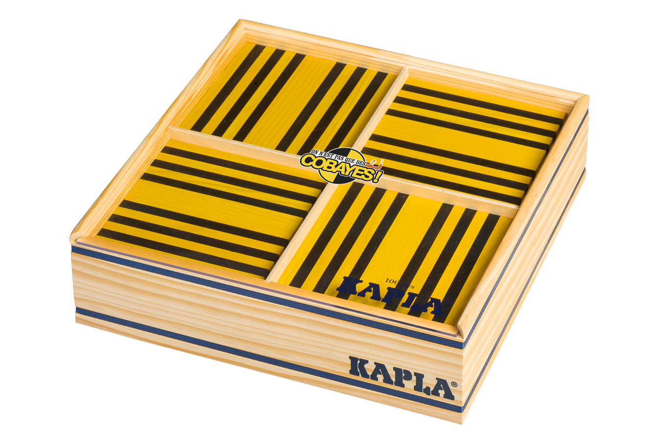 Kapla kist 100 plankjes Zwart-geel