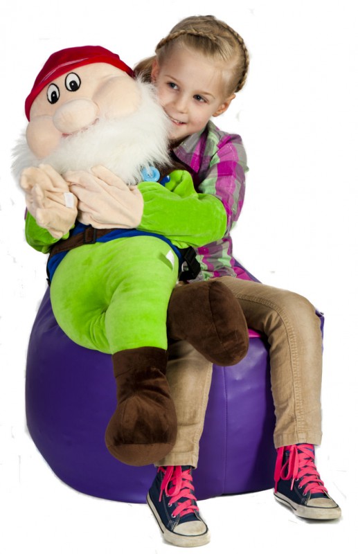 Handvertelpop Kabouter met rugzak - Afbeelding 5