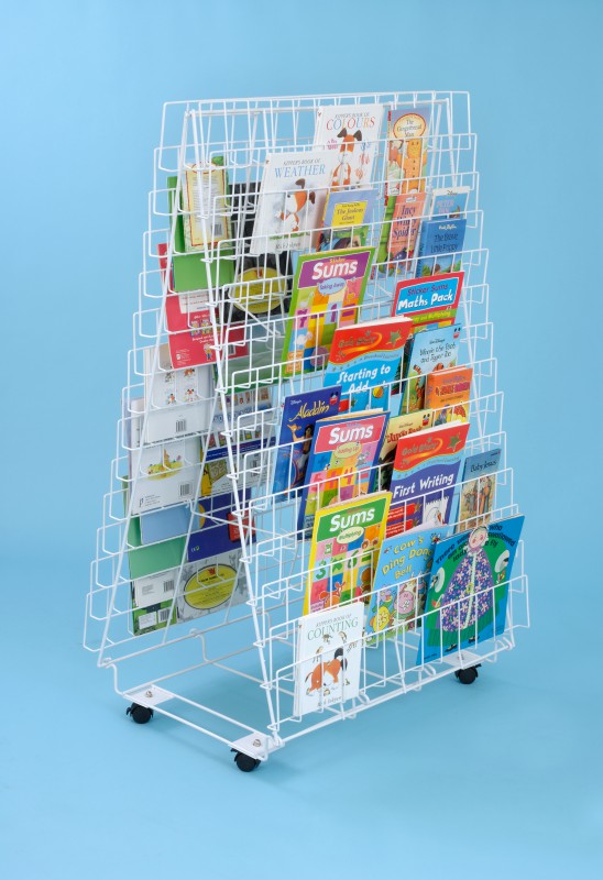 Dubbelzijdig mobiel boekenrek