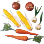 Groenteset A: Met mais, wortel en ui en knoflook