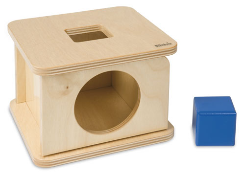 Imbucare kistje met kubus (series II)