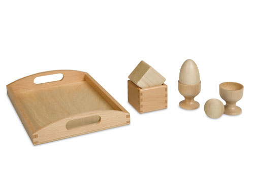 3D bol, ei en kubus op een aanbiedingsblaadje (series VI)