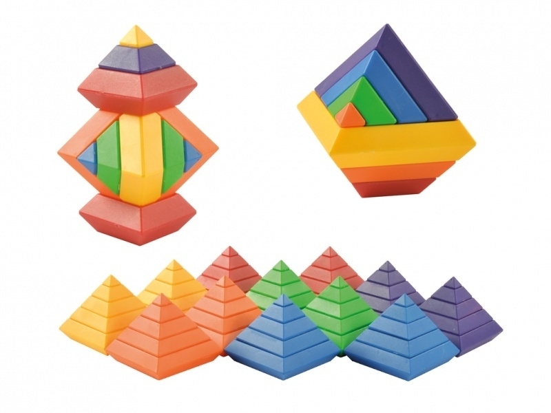 Pyramide bouwstenen| 60 delig - Afbeelding 2