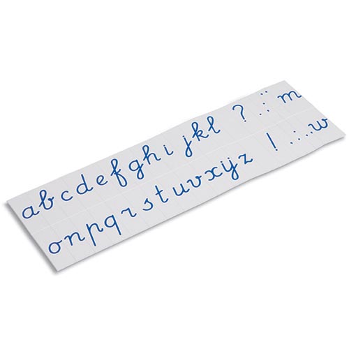 Stempelletters | Schrijfschrift, blauw