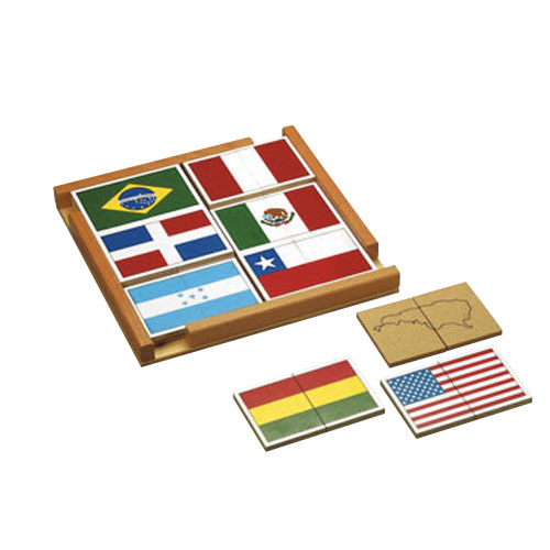Vlaggenpuzzels | Puzzel Noord-Amerika en Zuid-Amerika