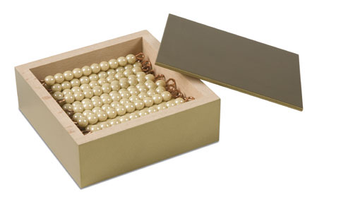 Gouden materiaal onderdelen | Kistje met 45 gouden 10-staafjes | Losse kralen | Glas