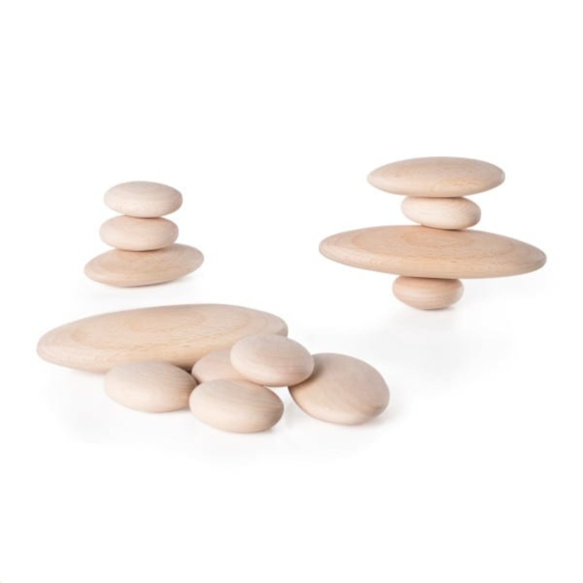 Houten River Stones | set van 20 stenen - Afbeelding 3