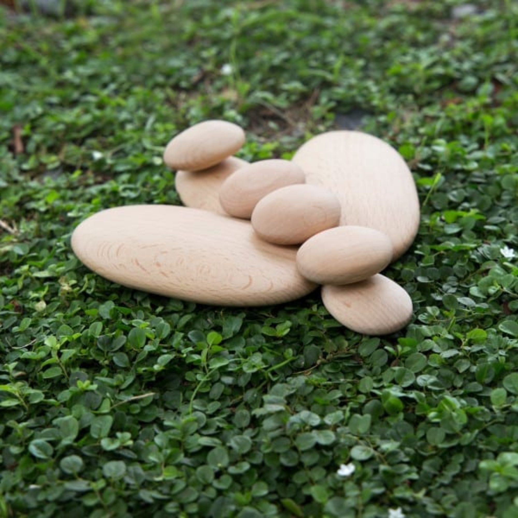 Houten River Stones | set van 20 stenen - Afbeelding 6
