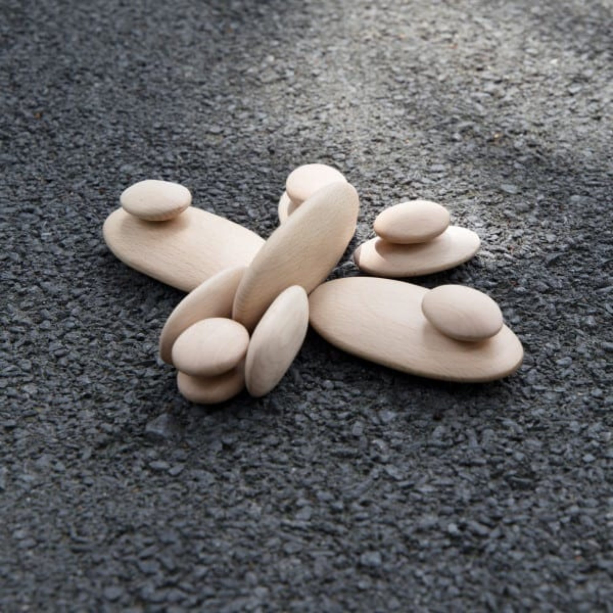 Houten River Stones | set van 20 stenen - Afbeelding 10