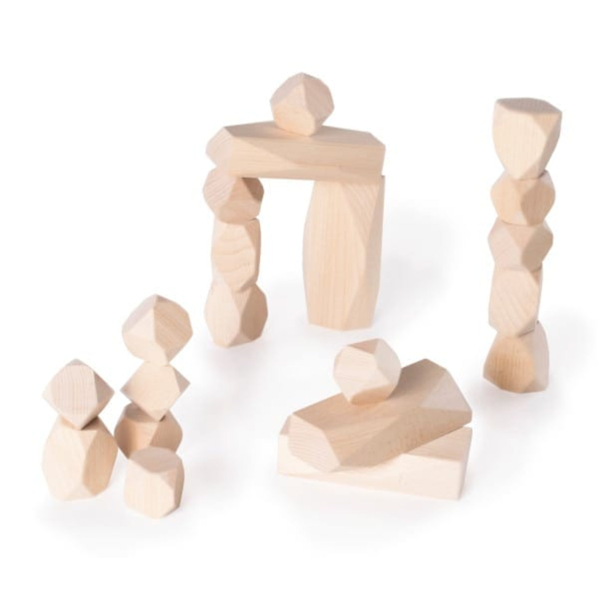 Houten stapelstenen | set van 20 stuks - Afbeelding 4