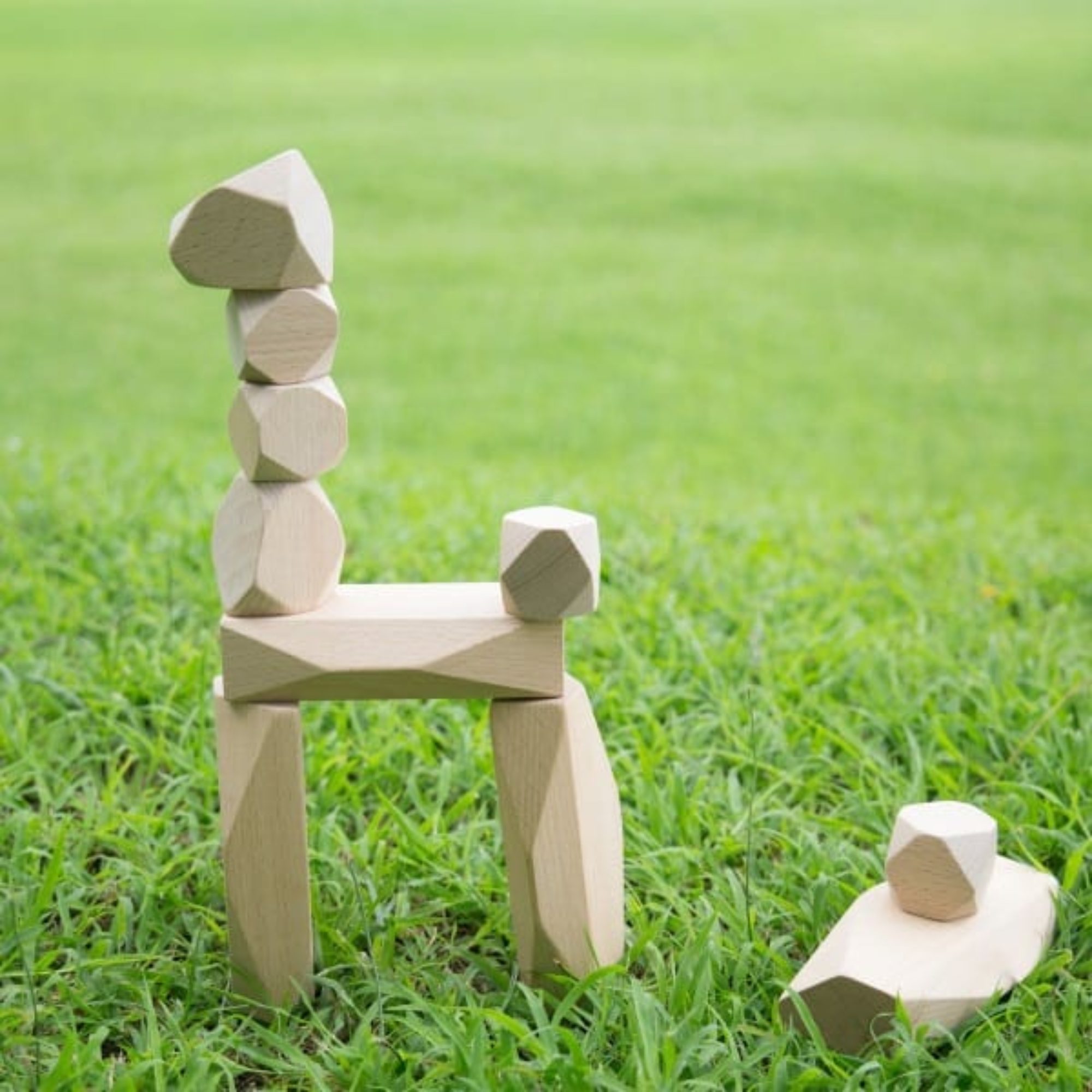Houten stapelstenen | set van 20 stuks - Afbeelding 2