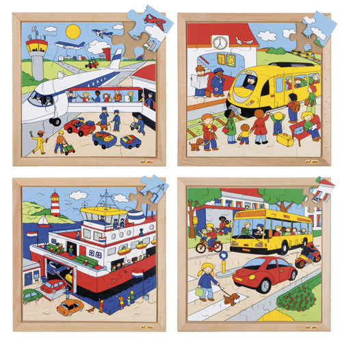 Puzzelserie verkeer | Educo | Set à 4 puzzels