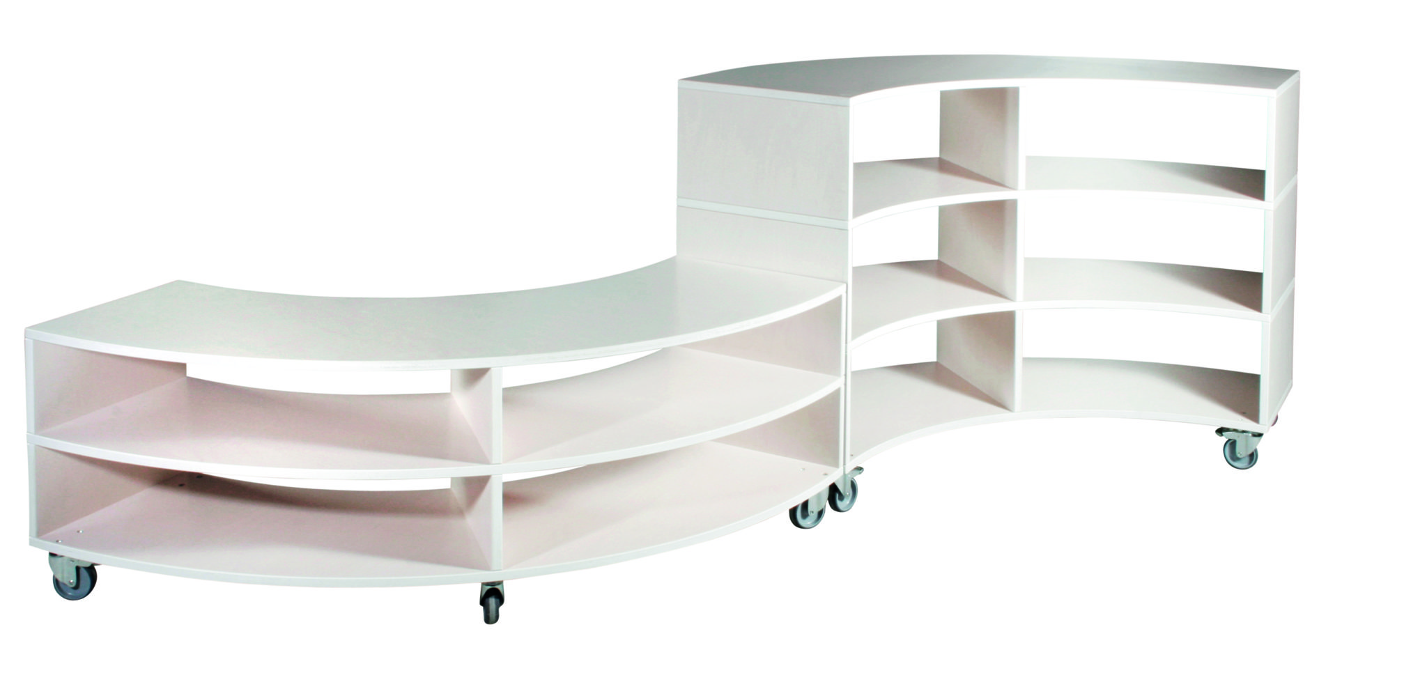 Gebogen kast hoog | 150x38x86 cm - Afbeelding 5