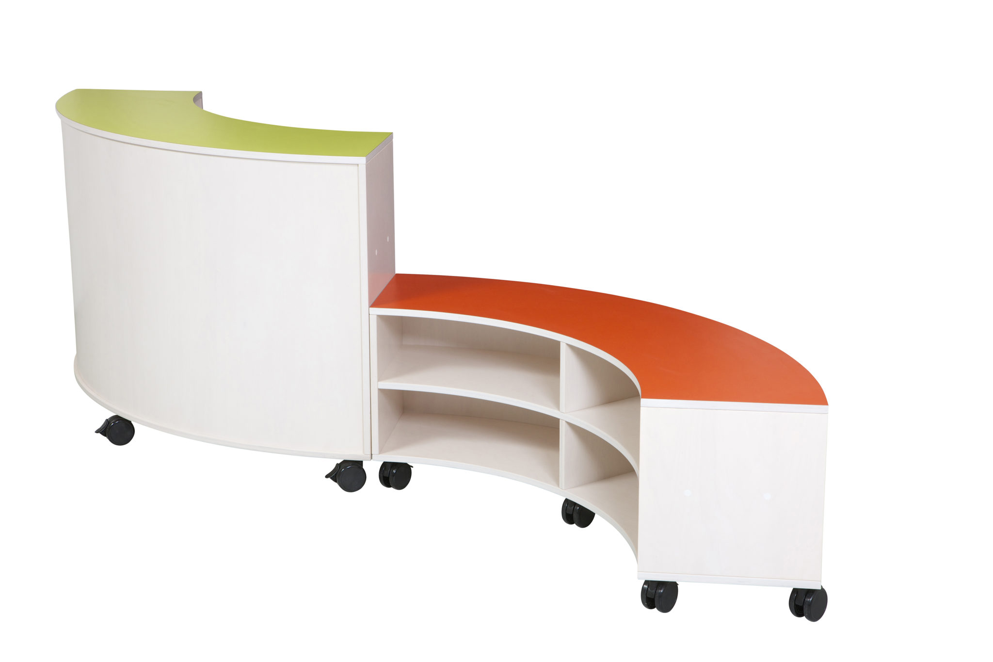 Gebogen kast hoog | 150x38x86 cm - Afbeelding 4
