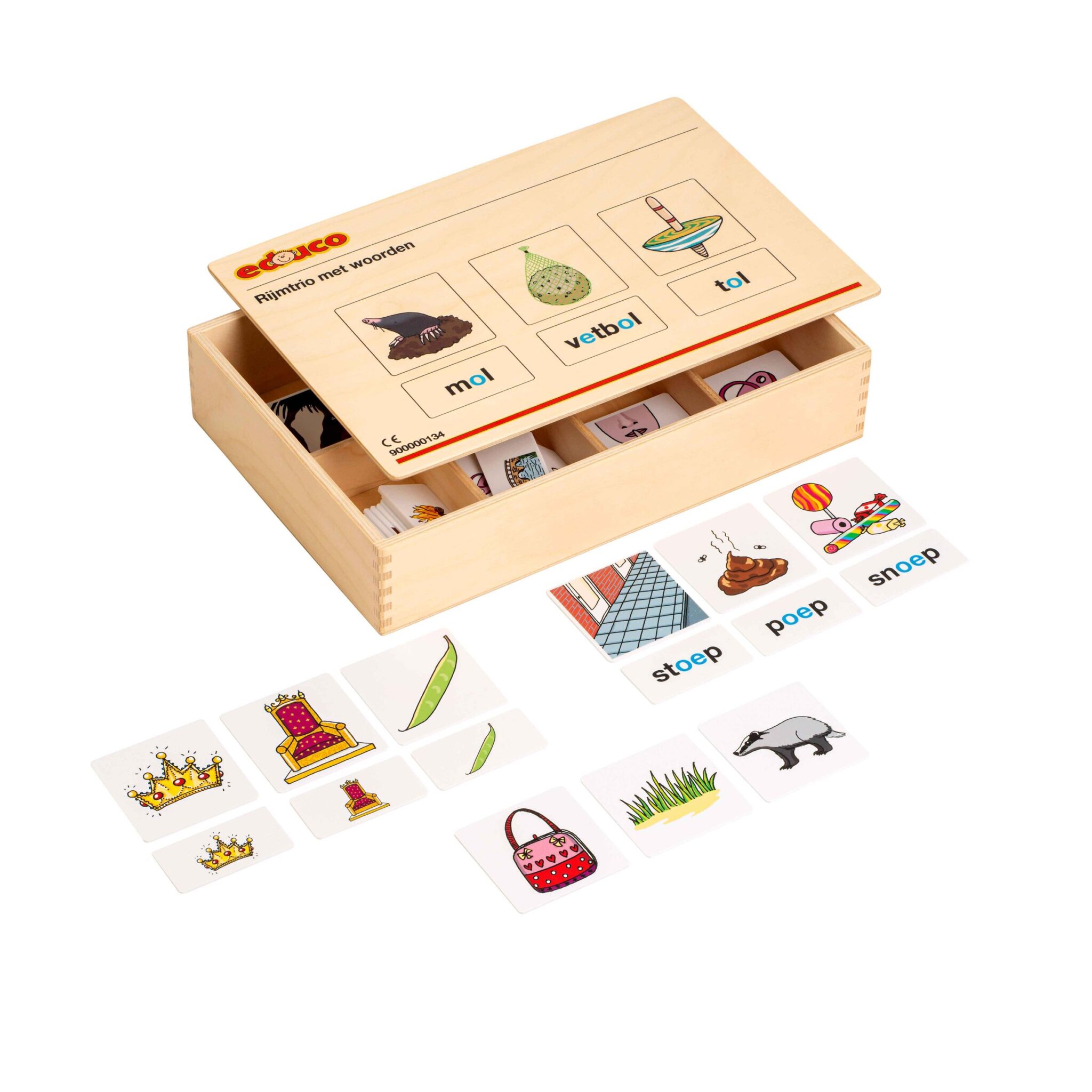 Rijmtrio met woorden
