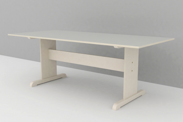 Tafel met T-onderstel | speciaal voor hoge kinderstoelen