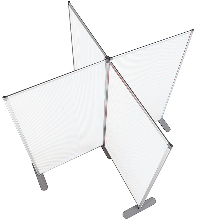 Scheidingswand Semi transparant | 180/140x120 cm - Afbeelding 3