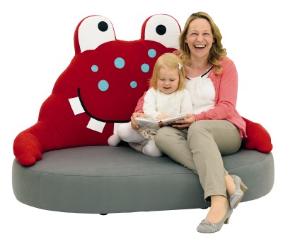 Meneer Krabs bank | zithoogte 25 cm - Afbeelding 2