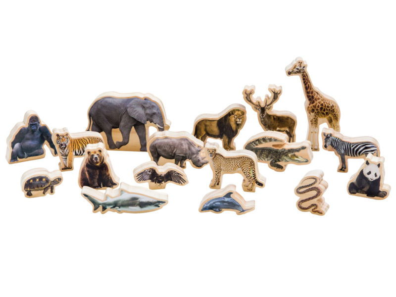 Wilde dieren van hout