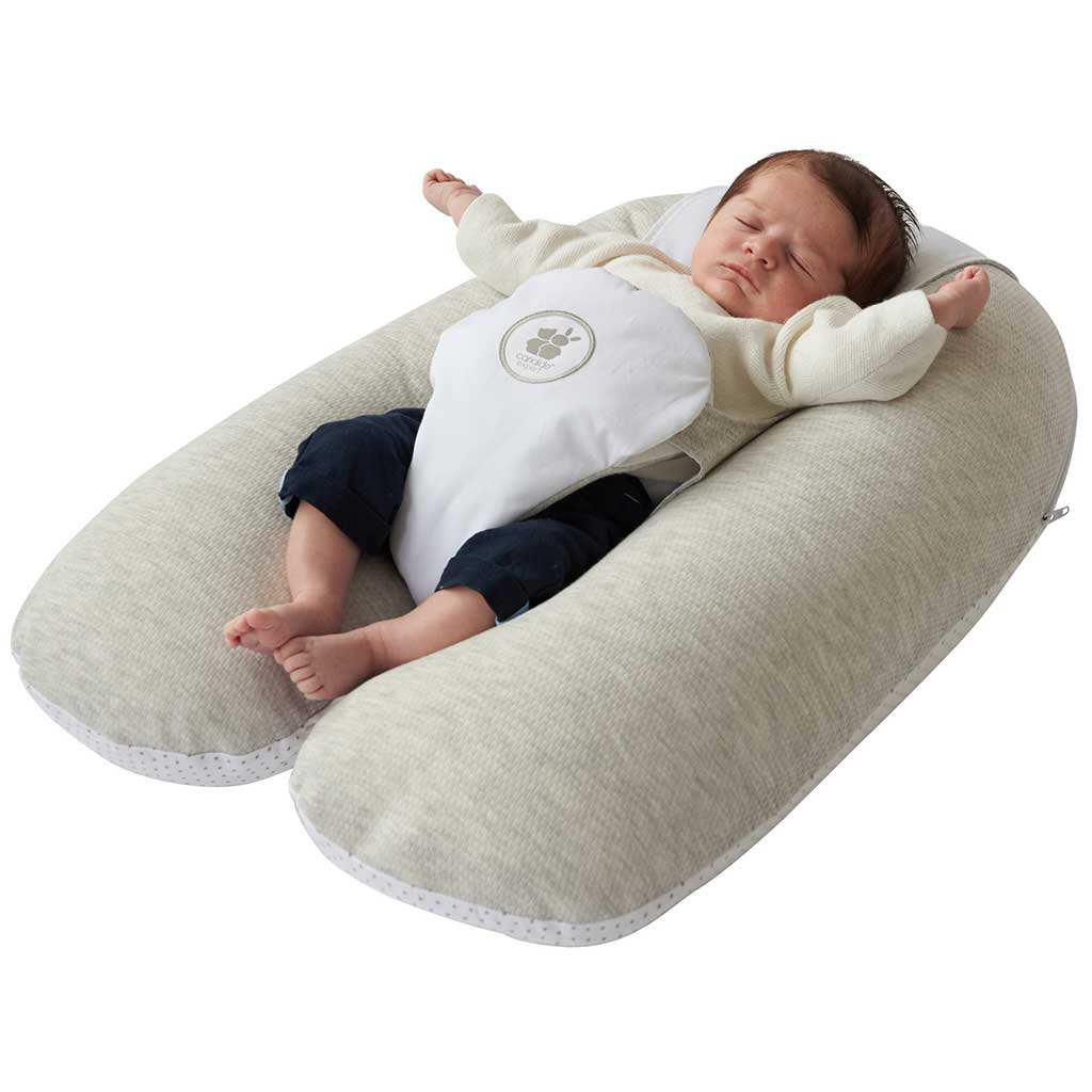 Voedingskussen polkadot beige| multi relax - Afbeelding 2