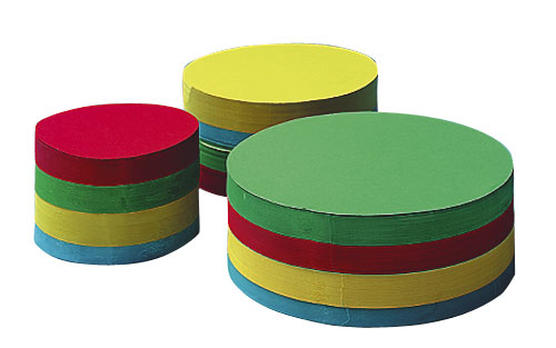 Vouwbladen rond 12 cm | 120 gram | 4 kleuren