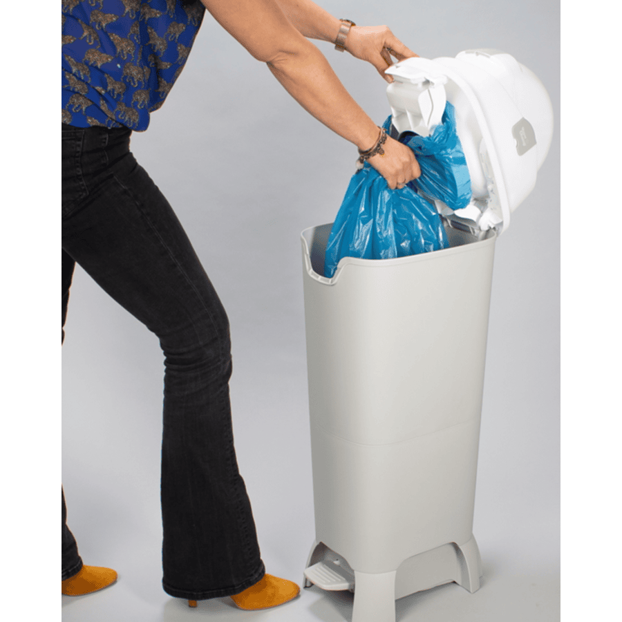 Luierbox | Diaper Champ | One Maxi handsfree | Silver - Afbeelding 2