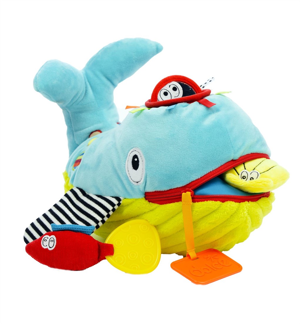 activiteitenknuffel walvis Wallie - 21 cm