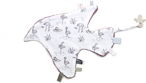 Knuffeldoekje (Sweet Dreaming) Vogel - Soft Mauve - Afbeelding 2