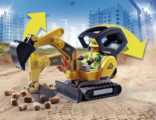 Playmobil City Action Mini graafmachine met graafbak 70443 - Afbeelding 2