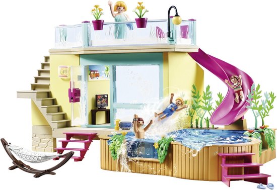 Playmobil Family Fun Bungalow met zwembad 70435 - Afbeelding 3