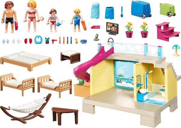 Playmobil Family Fun Bungalow met zwembad 70435 - Afbeelding 2