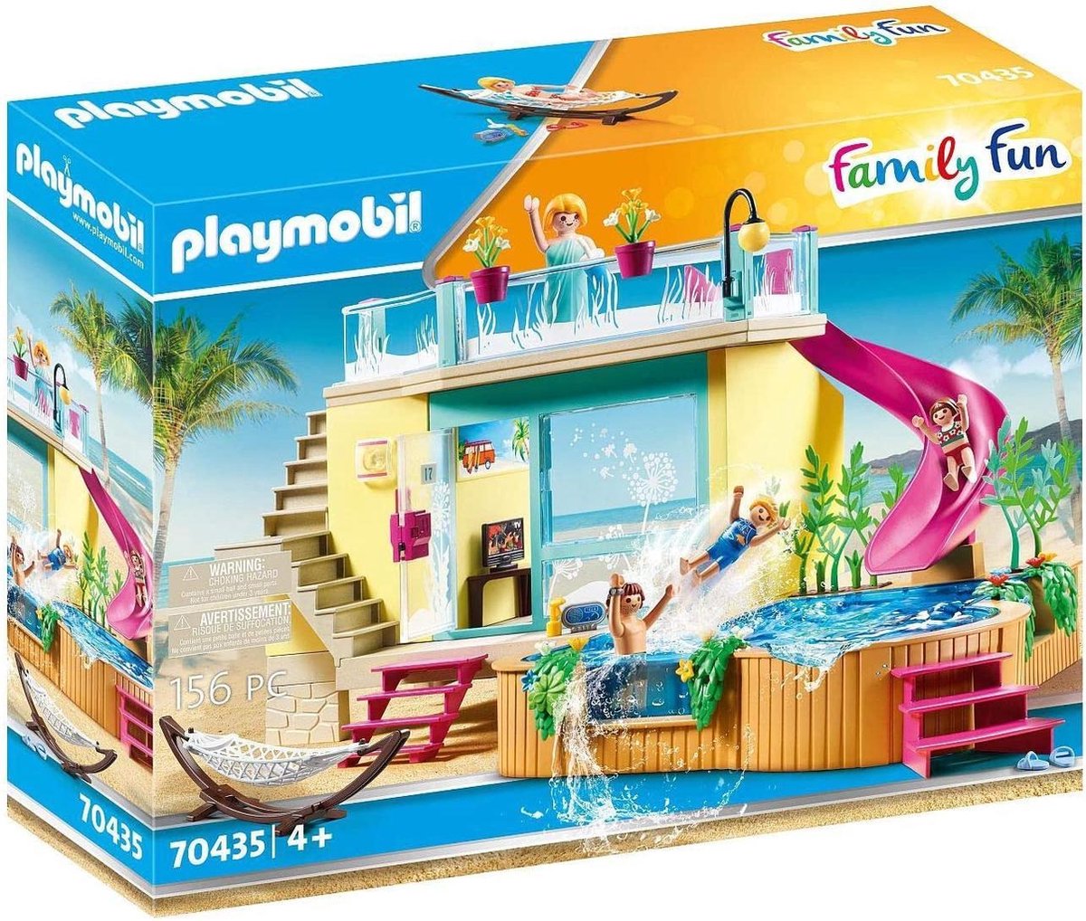 Playmobil Family Fun Bungalow met zwembad 70435