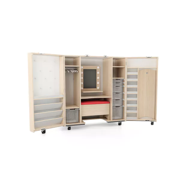 Theaterkast (multivouwkast) 150x71 cm | hoogte 160 cm - Afbeelding 2