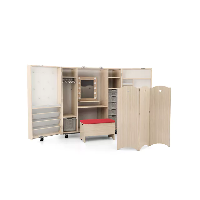 Theaterkast (multivouwkast) 150x71 cm | hoogte 160 cm